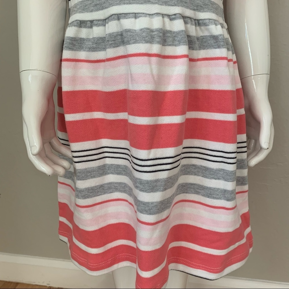 NWT GYMBOREE “Kitty In Pink” Cotton Knit Striped Dress Short Sleeves Casual Sz 6 - Picture 10 of 15